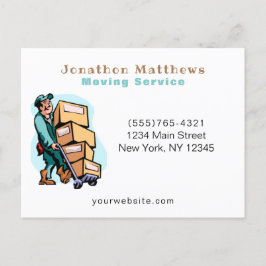 Professionell Flytta Guy Company Service Business Vykort