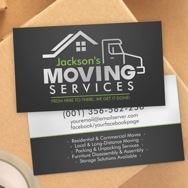 Professionell Flytta Services - Omlokalisering Visitkort (Skapare uppladdad)