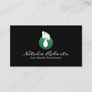 Professionell Foot Massage Therapy Reflexology Spa Visitkort