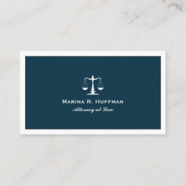 Professionell för Blue chic Attorney Justice Visitkort