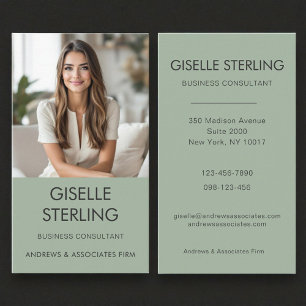 Professionell för Business Consultant Sage Grönt Visitkort