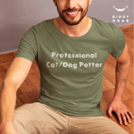 Professionell för citattecken - katt/Hund Petter T Shirt