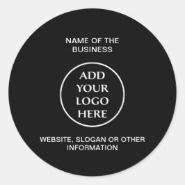 Professionell för ditt företag i Logotypen Runt Klistermärke