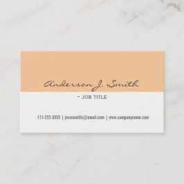 professionell för elegant, vanlig, enkel vit och g visitkort