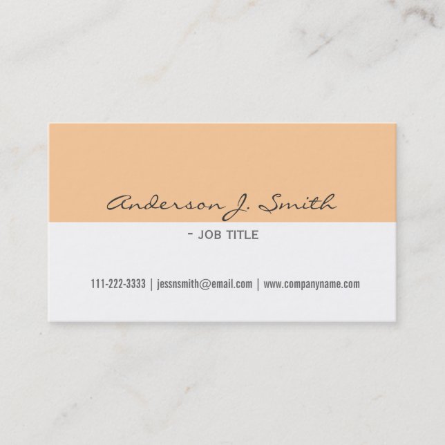 professionell för elegant, vanlig, enkel vit och g visitkort (Framsida)