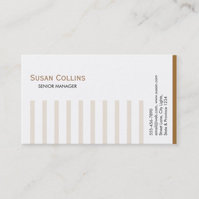 Professionell för enhetlig modern Elegant Visitkort (Framsida)
