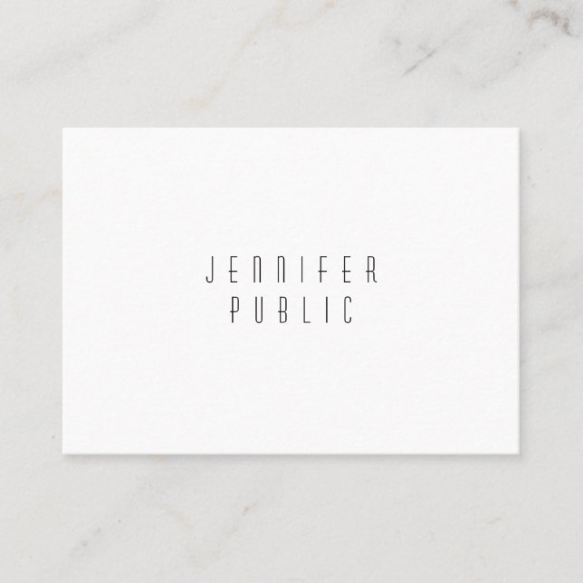 Professionell för enkel Elegant design Modern enke Visitkort (Framsida)