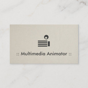 Professionell för enkel Elegant för multimedia Ani Visitkort