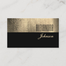 Professionell för enkel Elegant i gult Guld och sv Visitkort