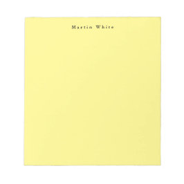 Professionell för enkel Elegant, modern Gult Anteckningsblock