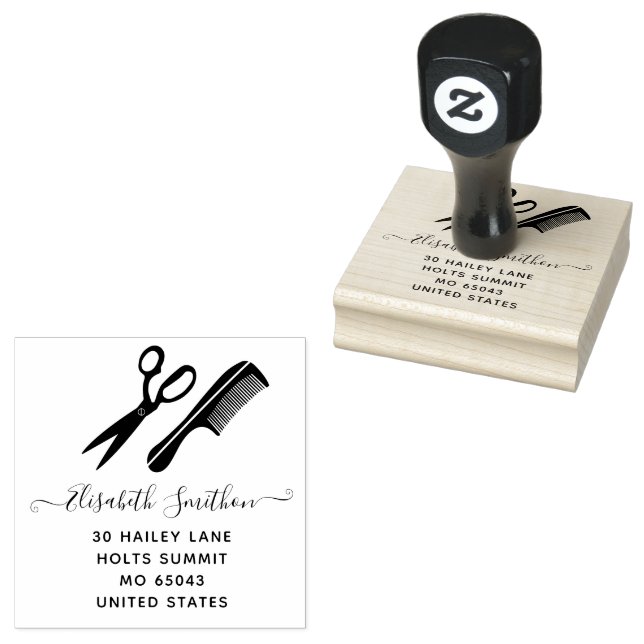 Professionell för enkel sax Hair Comb Hairdresser Stämpel (Stämplad)