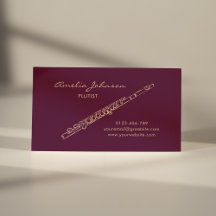 Professionell för Flute Burgundy-Elegant