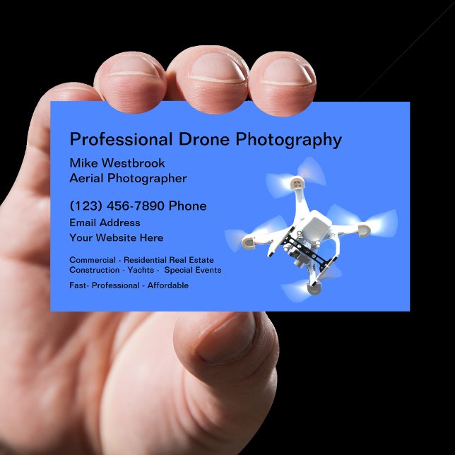 Professionell för flygfotografi visitkort (Skapare uppladdad)