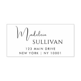 Professionell för företagsretur - modern självfärgande stämpel