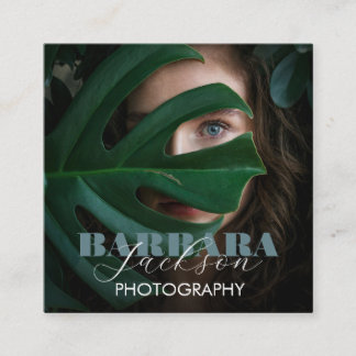 Professionell för fotografi av Elegant Fyrkantigt Visitkort