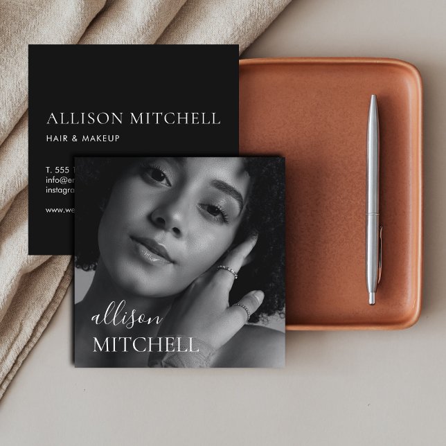 Professionell för fotografi av Elegant Fyrkantigt Visitkort (Skapare uppladdad)