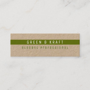 professionell för grönt och kraftkraft elegant mini visitkort