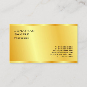 Professionell för Guld-utseende för modern Elega Visitkort