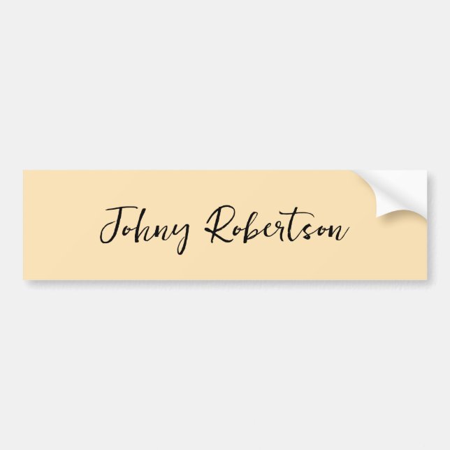 Professionell för Gult med oformaterad Elegant i M Bildekal (Framsidan)