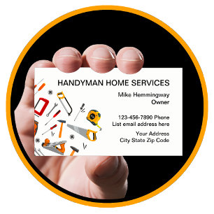 Professionell för handyman visitkort