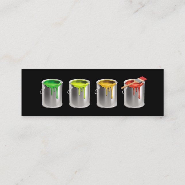 Professionell för husmålning  mini visitkort (Framsida)