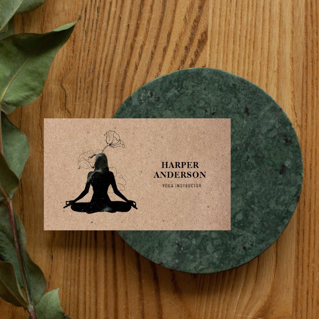 Professionell för inspiration Yoga Instructor Visitkort (Skapare uppladdad)