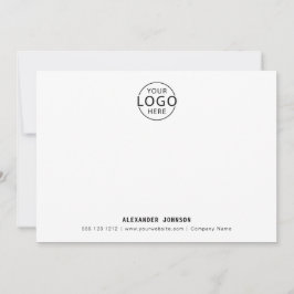 Professionell för Logotyp av minimal Anpassningsba Anteckningskort