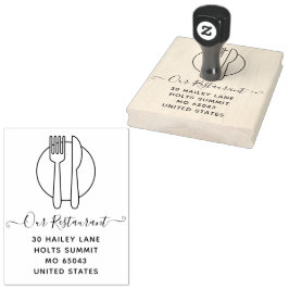 Professionell för minimal elegant av Classy Restau Stämpel