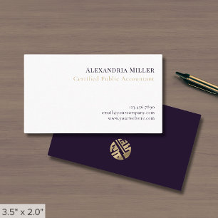 Professionell för minimal Elegant Visitkort