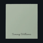 Professionell för minimalistisk Grönt enkel Anteckningsblock<br><div class="desc">De här anteckningarna kan användas för allt från att göra-listor till att göra-listor, de kan användas på kontoret eller hemma för att påminna om. Dessa enkla, minimalistiska texter kan vara personlig att inkludera ett namn eller valfri text. Om du inte vill ha någon text och bara vill ha en tom...</div>