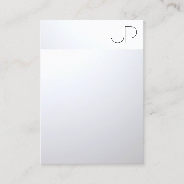 Professionell för modern Elegant i Silver Visitkort (Framsida)
