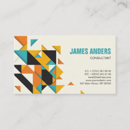 Professionell för modern Färg Shapes Minimal Abstr Visitkort