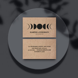 Professionell för Modern full Moon Yoga-instruktio Visitkort