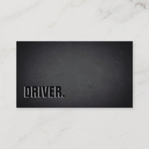 Professionell för modern minimalistisk DRIVER med Visitkort