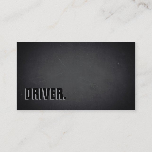 Professionell för modern minimalistisk DRIVER med  Visitkort (Framsida)