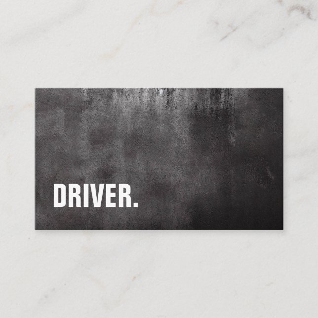 Professionell för modern minimalistisk DRIVER med  Visitkort (Framsida)