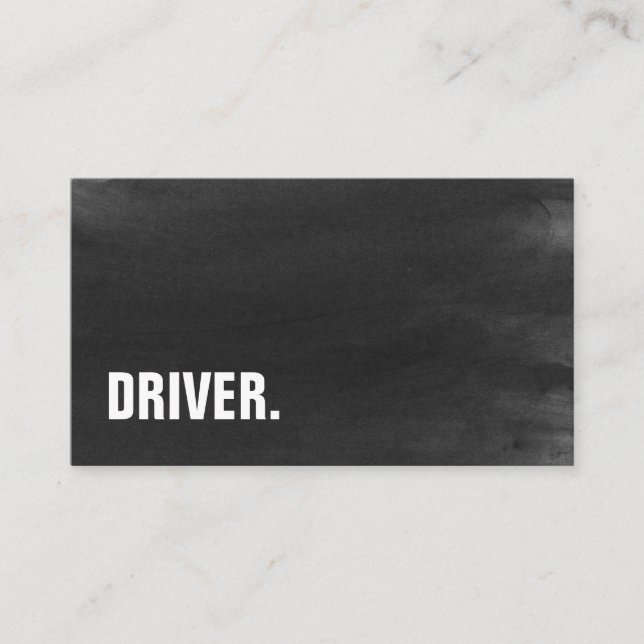 Professionell för modern minimalistisk DRIVER med  Visitkort (Framsida)