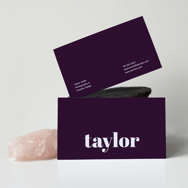 Professionell för modern minimalistisk Snyggt och  Visitkort (Skapare uppladdad)