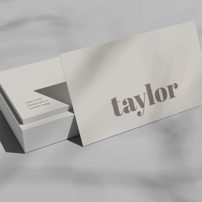 Professionell för modern minimalistisk Snyggt och  Visitkort (Skapare uppladdad)