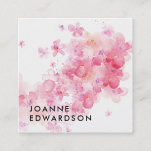 professionell för modern rosa av elegant fyrkantigt visitkort