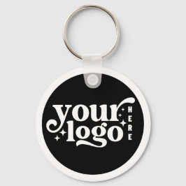 Professionell för modern svart Snyggt för Logotyp Nyckelring