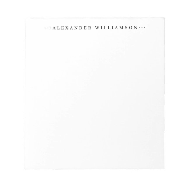Professionell för moderna klassiska minimalistiska anteckningsblock (Framsida)