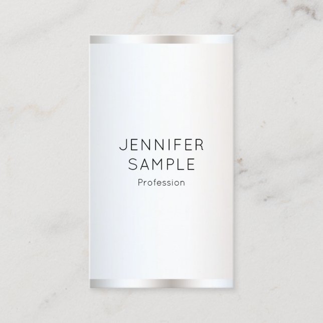 Professionell för modernt Lodrät för elegant Visitkort (Framsida)