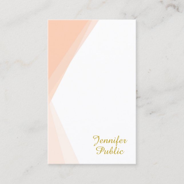 Professionell för Namn-mall för handskrivet Guld-s Visitkort (Framsida)