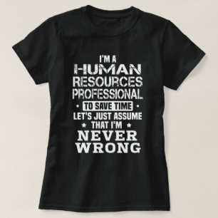 Professionell för personalresurser t shirt