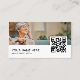 Professionell för QR-kod för House Caregiver Servi Visitkort