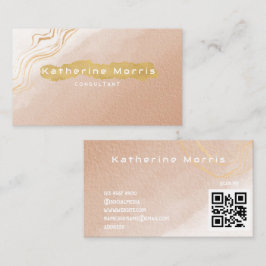 Professionell för QR-kod med minimalistisk QR- för Visitkort