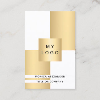 professionell för QR-logotyp för företag i Guld Visitkort