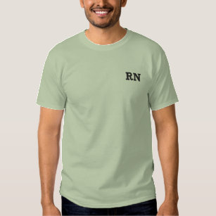 Professionell för RN-legitimerad Broderad T-shirt