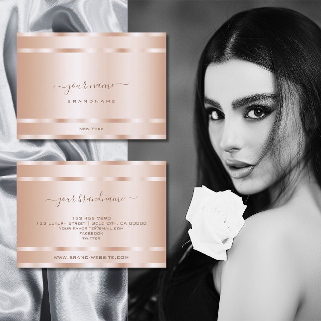 Professionell för Ro av Guld i Elegant Modern Visitkort (Skapare uppladdad)